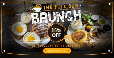 brunch promotion the full sun restaurant